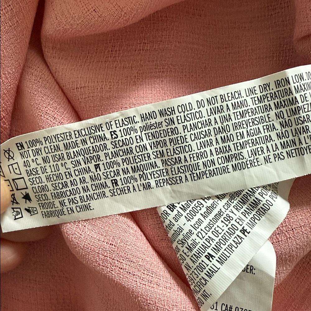 Forever 21 pink Maxi dress Sz Large - Picture 13 of 13